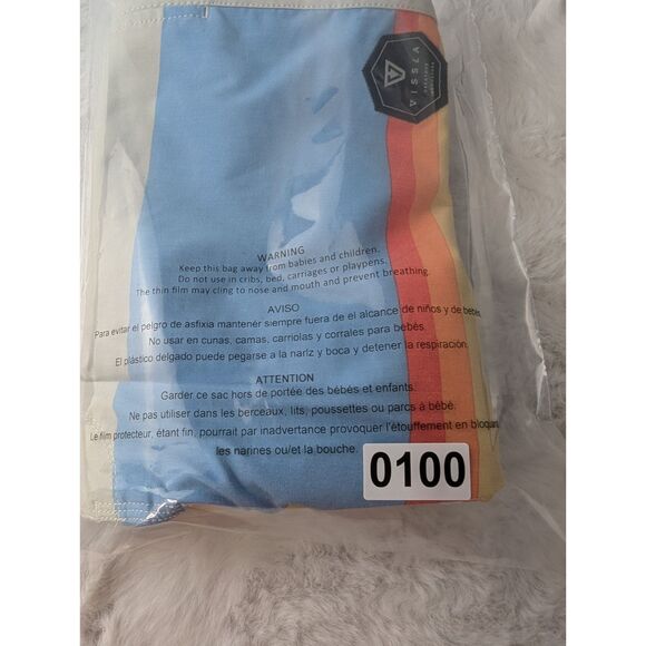 Vissla Boardshorts Mens 34 Multicolor Colorblock Swim Trunks Beach Surfing - Picture 9 of 10